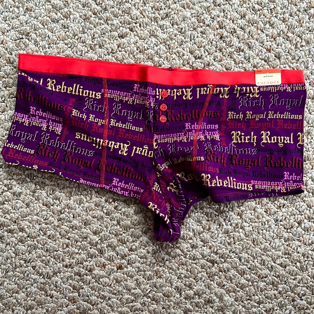 Cacique Girly boxer short panties from Lane Bryant